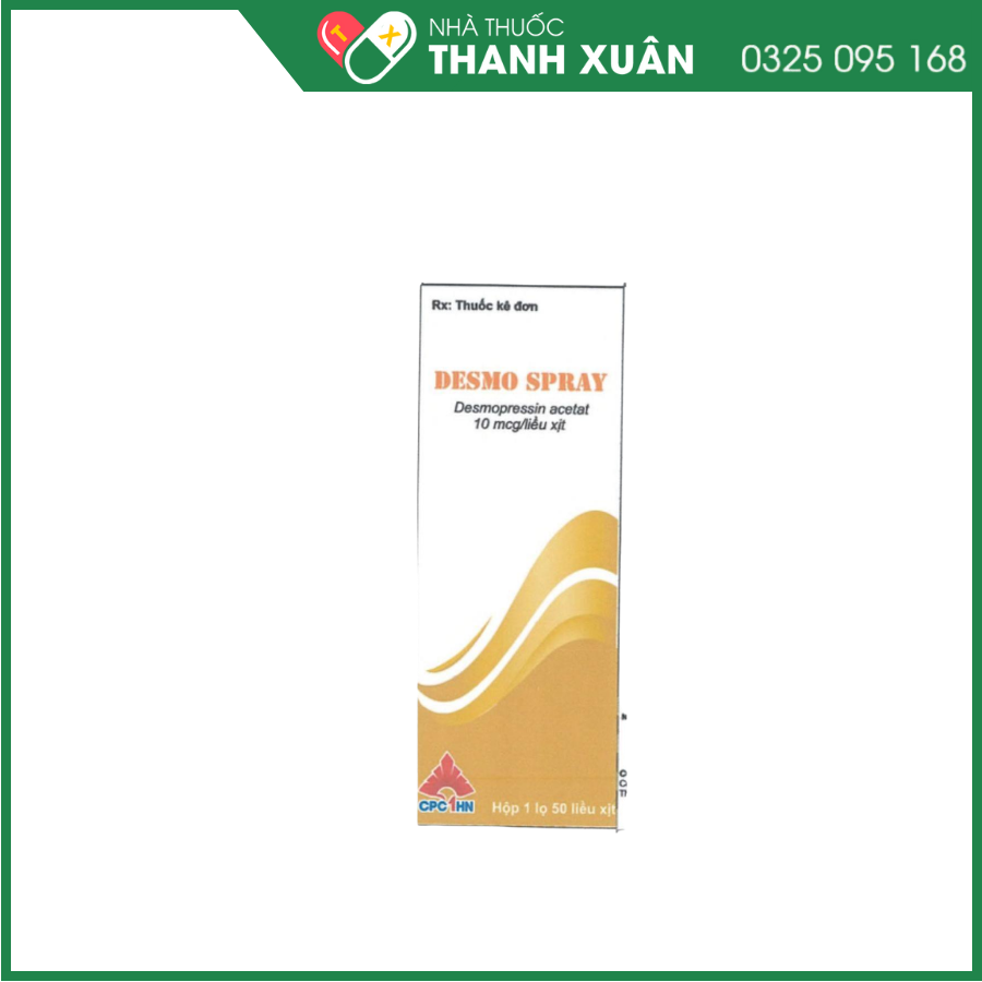 Desmo Spray 0,1 mg/ml điều trị chứng tiểu đêm